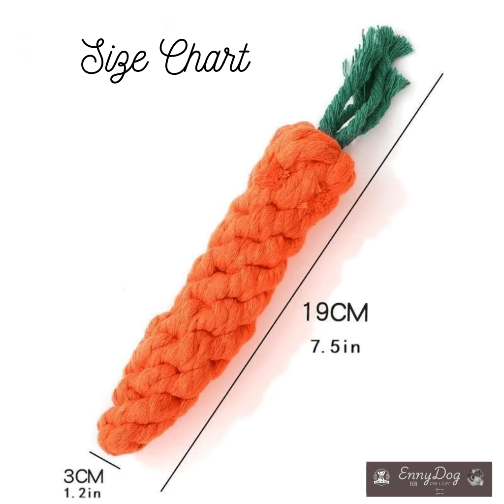 Carrot Cruncher - Durable Knot Toy