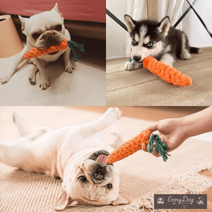 Carrot Cruncher - Durable Knot Toy