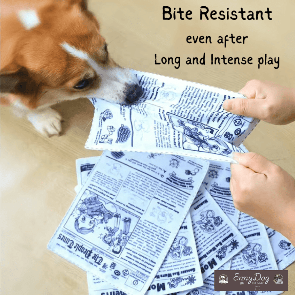 Newspaper Dog toy - Bite Resistant